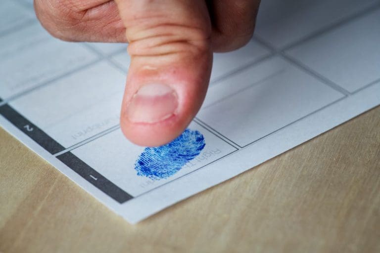 Criminal report check in California