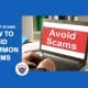 How to avoid common scams.