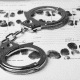 handcuffs on top of a police report.