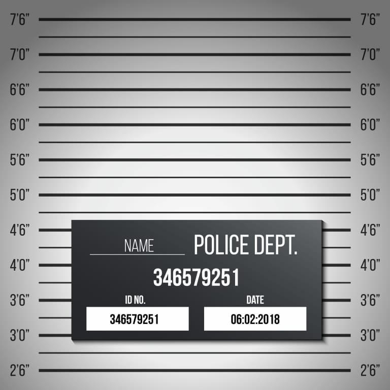 Police department mugshot vector | price 1 credit usd $1.