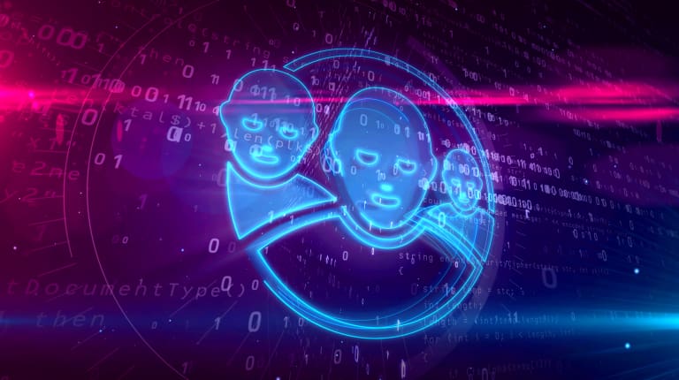An image of a group of people on a computer screen.